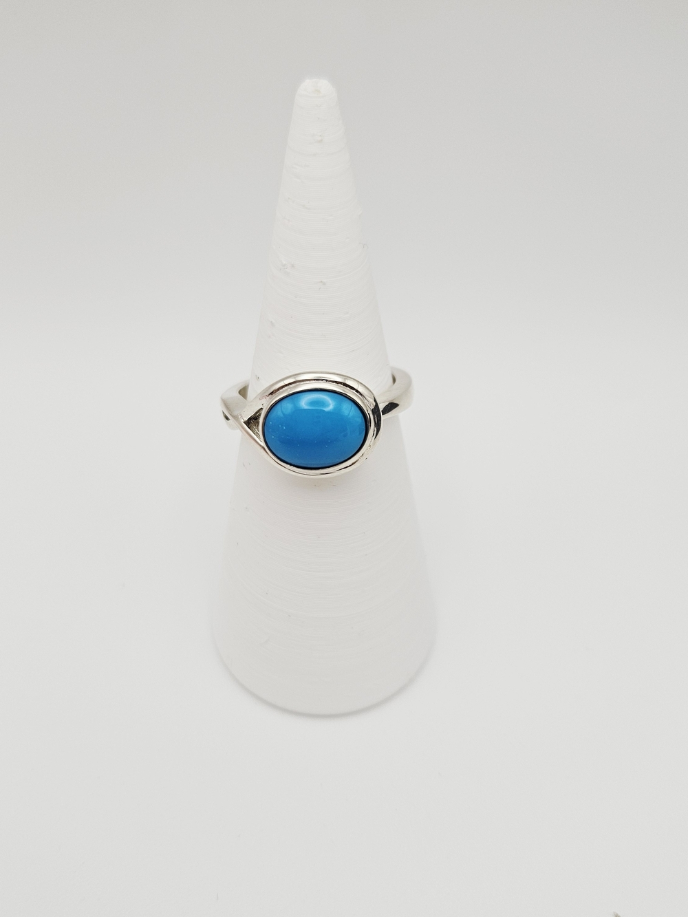 Jay King DTR Bright Turquoise Cabochon Sterling Silver Ring